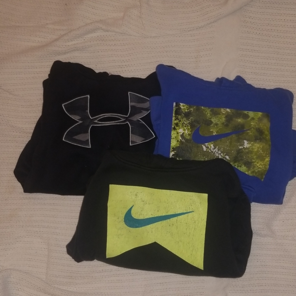 Nike, Under Armour  hoodies